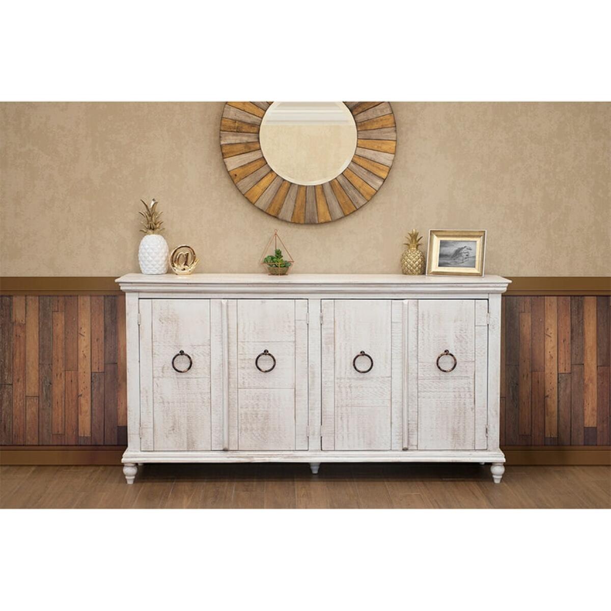 Capri 4 Door Console w/Ivory Finish Capri 4 Door Console w/Ivory Finish - Image 1