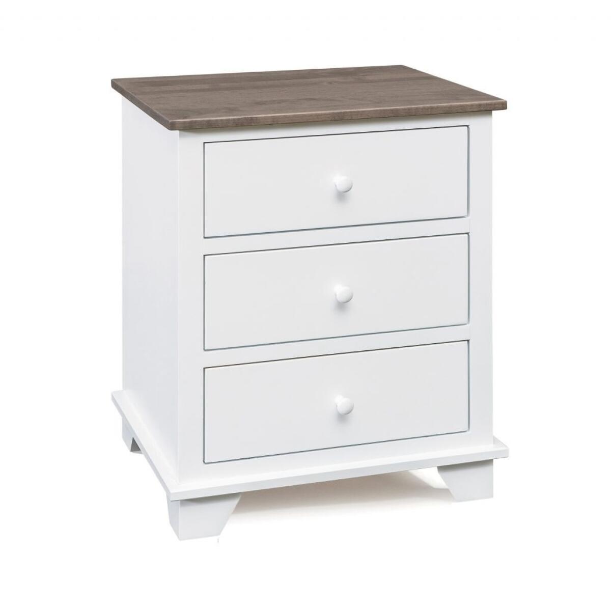 Portland 3 Drawer Nightstand Portland 3 Drawer Nightstand - Image 1