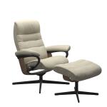 Stressless® Opal (S) Cross Base Recliner with Ottoman