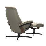 Stressless® Sunrise (S) Cross Base Recliner with Ottoman - Image 4