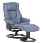 Magic Leather Recliner With Ottoman Large