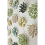 Compactum Succulent Wall Art, White Stone - Image 2