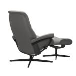 Stressless® Sunrise (M) Cross Base Recliner with Ottoman - Image 4