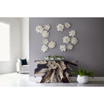 Topsy Turvy Succulent Wall Art White Stone - Image 2