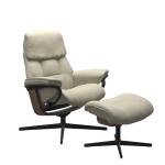 Stressless® Ruby (S) Cross Base Recliner with Ottoman