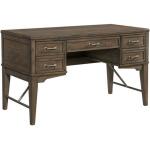 Intercon Preston Weathered Vintage Oak 58" Half Ped Desk