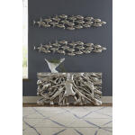 School of Fish Wall Art, Silver Leaf - Image 2