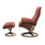 Stressless® Sunrise (M) Signature Base Recliner with Ottoman - Image 2