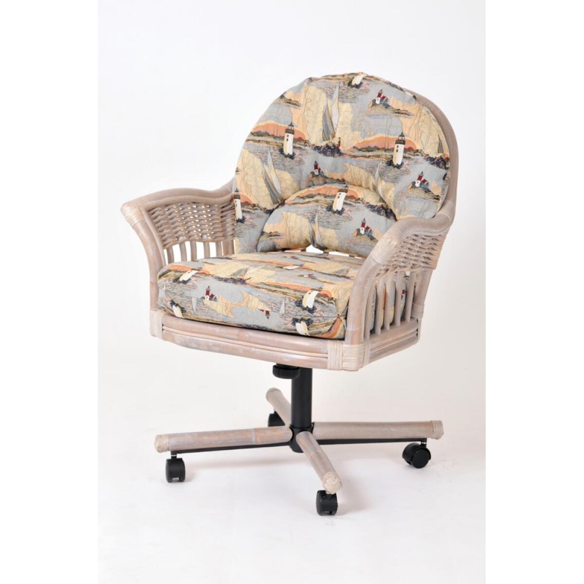 Bridgeport Tilt Swivel Caster Chair – Rustic Driftwood Finish Bridgeport Tilt Swivel Caster Chair – Rustic Driftwood Finish - Image 1