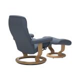 Stressless® Opal (M) Classic Base Recliner with Ottoman - Image 4