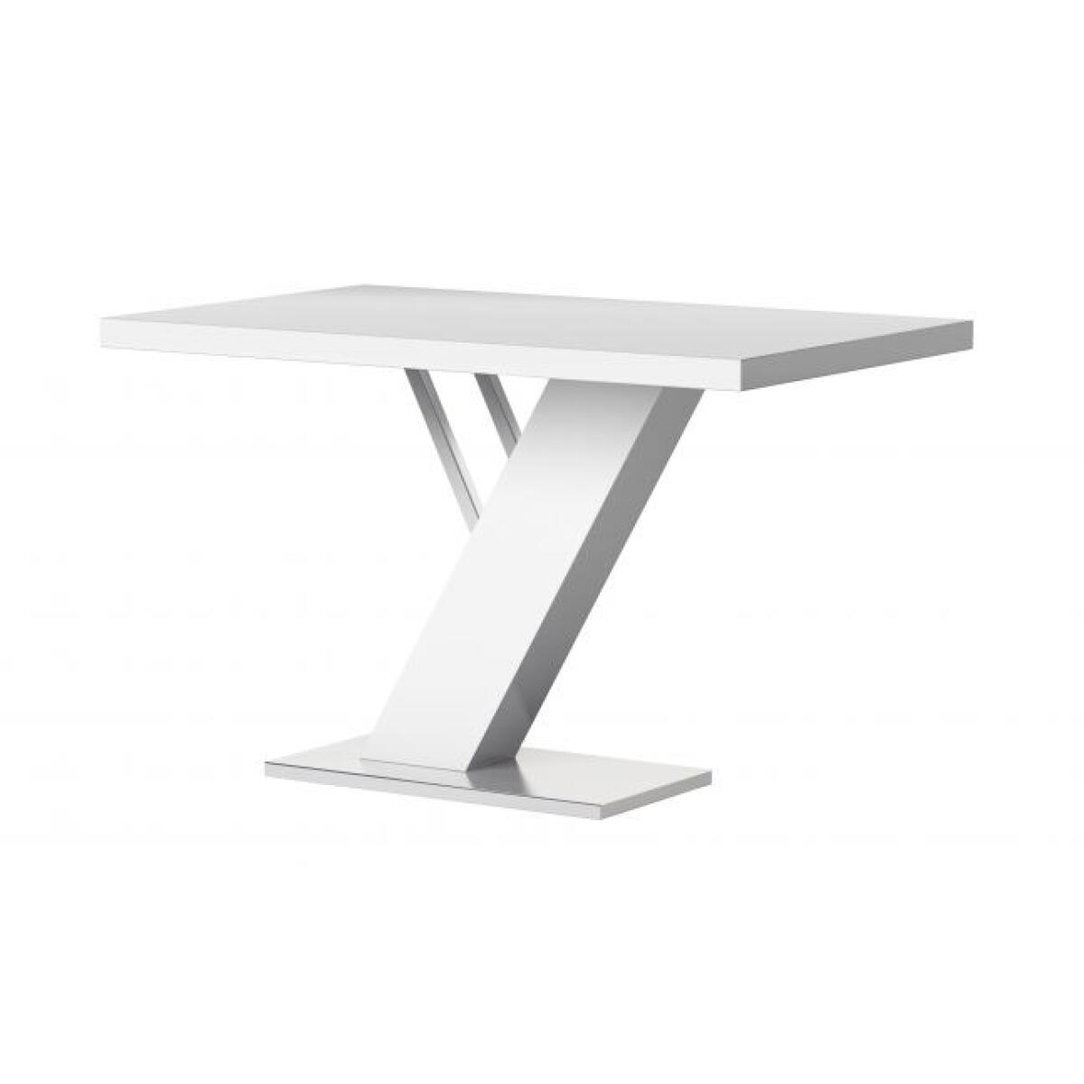 Linden All Wood White Gloss Top Dining Table in Gloss White Linden All Wood White Gloss Top Dining Table in Gloss White - Image 1