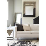 Geometry Wood Mirror Gray Stone, Black - Image 2