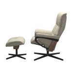 Stressless® Mayfair (S) Cross Base Recliner with Ottoman - Image 2