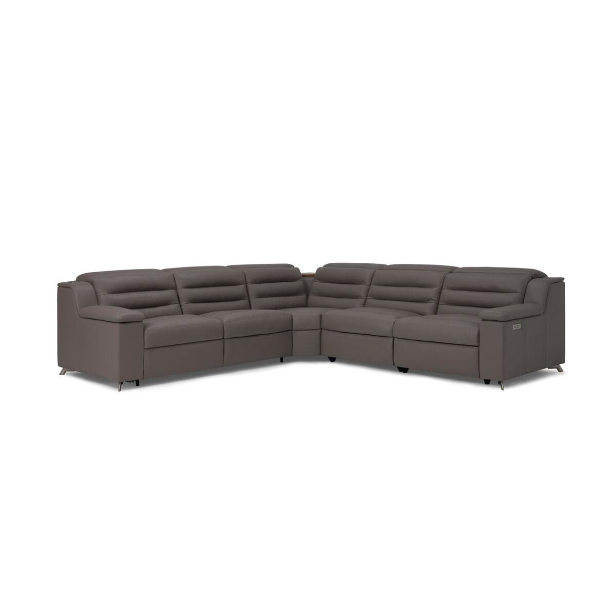 Lotus Double Power Reclining Sectional Lotus Double Power Reclining Sectional - Image 1