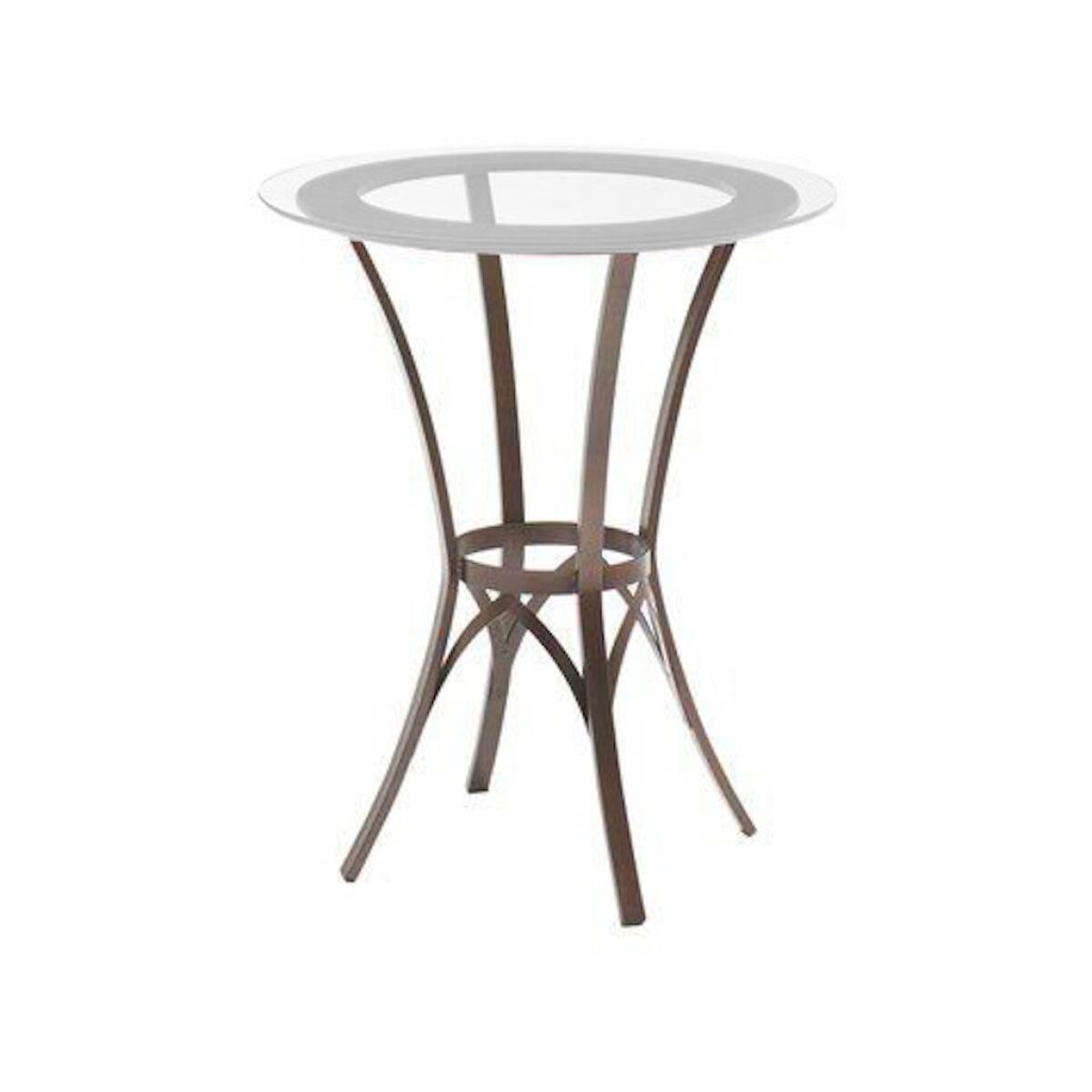 Kai 50807 – Pub table base with solid wood accent Kai 50807 - Pub table base with solid wood accent - Image 1