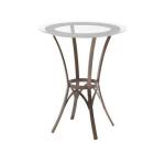 Kai 50807 - Pub table base with solid wood accent