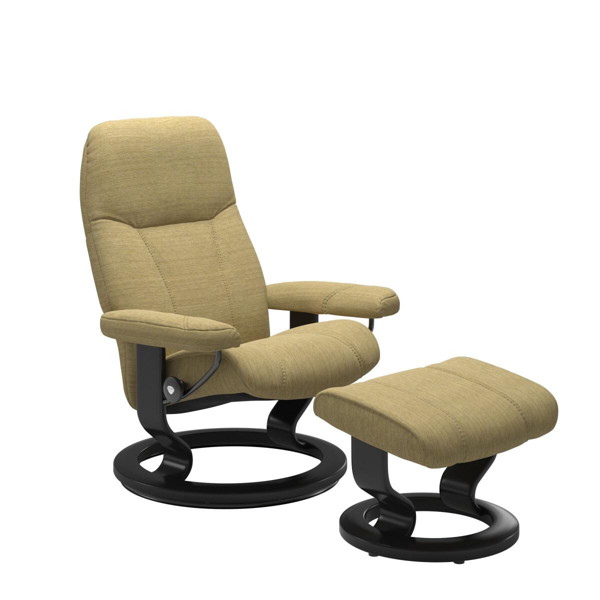 9210a6920991cc070efba77903f3aafd Stressless® Consul (M) Classic Base Recliner with Ottoman - Image 1