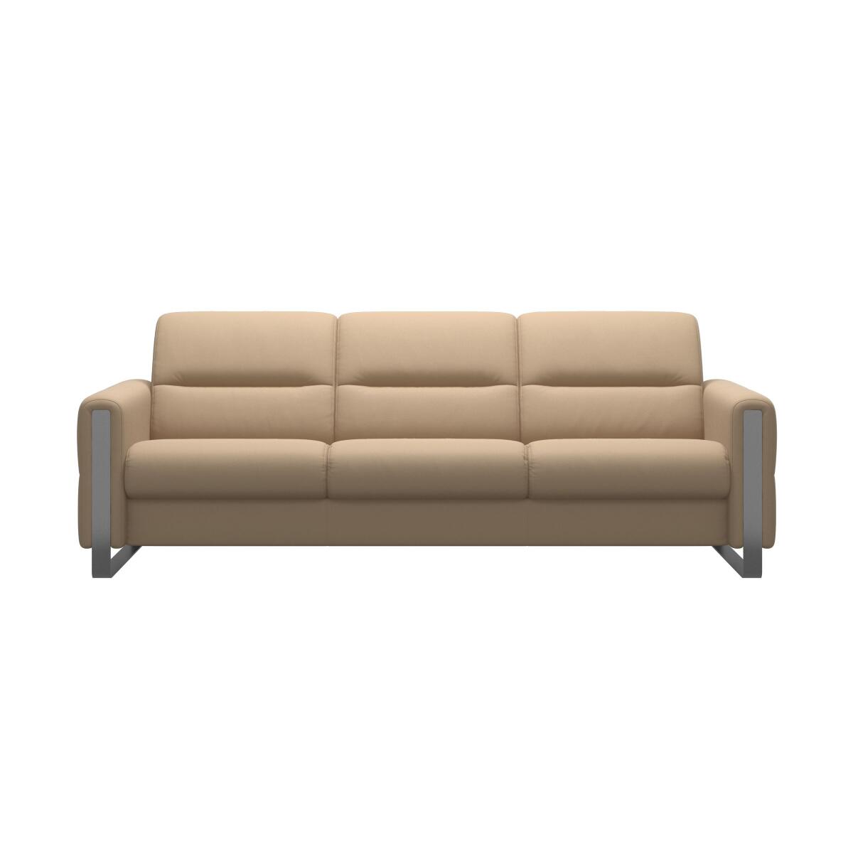 93100ee4d5563369a01186b8fd875fab Stressless® Fiona Steel 3 seater - Image 1