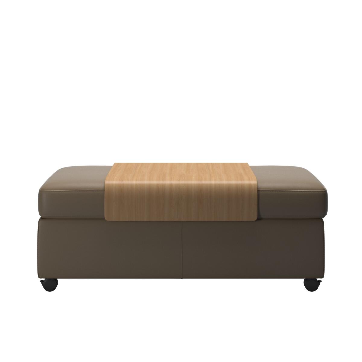 992558a45f33a8f92e3ca40586ebc6ea Stressless® Double Ottoman with table - Image 1