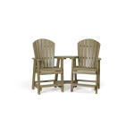 Fan-Back Counter Balcony Settee 322C