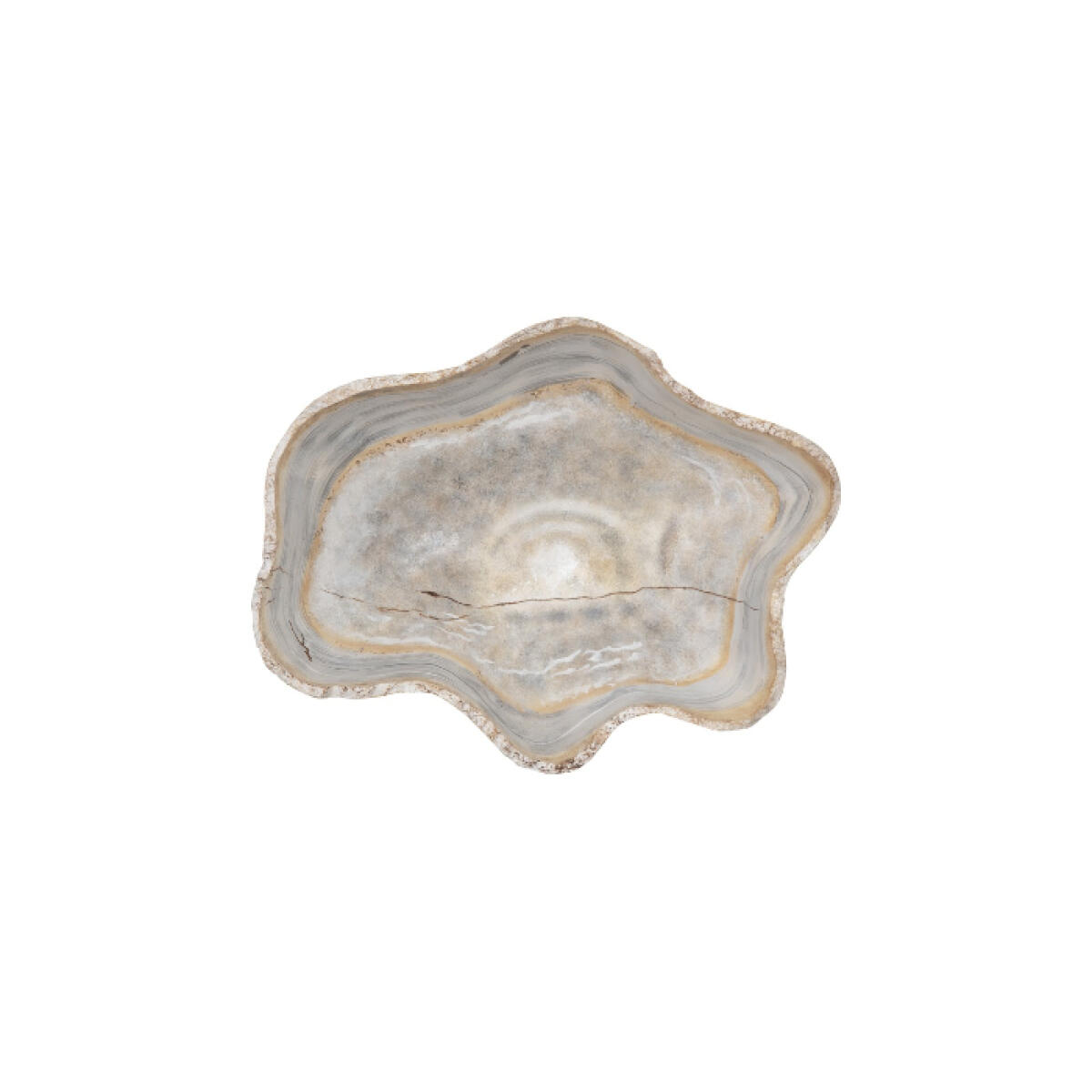 Cast Wall Onyx Bowl Faux Finish, SM Cast Wall Onyx Bowl Faux Finish, SM - Image 1