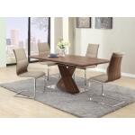 Bethany Cantilever Side Chair with Back Cushion in Taupe - Image 2