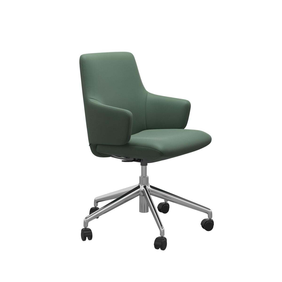 b47316dece1df4986a4754e98e23957e Stressless® Laurel Home Office Low Back with Arms - Image 1