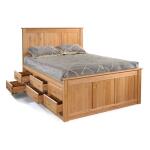 Casual Queen 9-Drawer Chest Bed