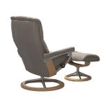 Stressless® Mayfair (M) Signature Base Recliner with Ottoman - Image 4