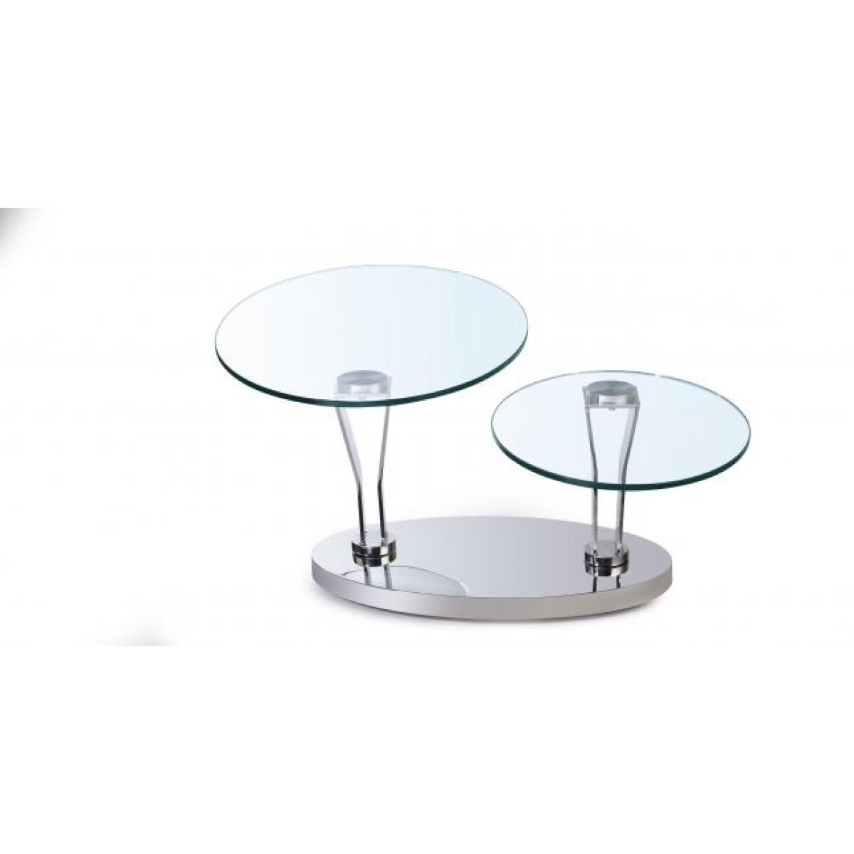 8045 Motion Top Cocktail Table in Polished Stainless Steel 8045 Motion Top Cocktail Table in Polished Stainless Steel - Image 1