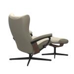 Stressless® Wing (S) Cross Base Recliner with Ottoman - Image 4