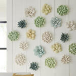 Laui Succulent Wall Art White Stone - Image 2