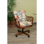 Cuba Tilt Swivel Caster Chair – Sienna Finish