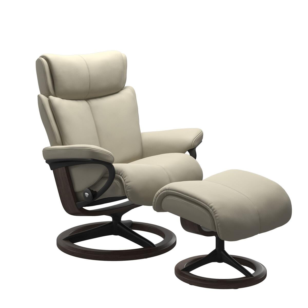dfb4be937e7c1c79dbabe6246270027d Stressless® Magic (L) Signature Base Recliner with Ottoman - Image 1
