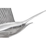 Sail Fish Wall Sculpture Resin, Silver Leaf - Image 2
