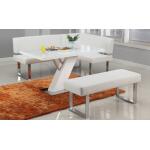 Linden Backless Long Bench in White - Image 3