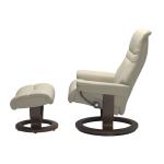 Stressless® Sunrise (L) Classic Base Recliner with Ottoman - Image 2