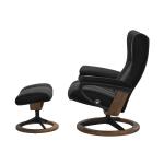 Stressless® Wing (M) Signature Base Recliner with Ottoman - Image 2