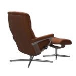 Stressless® Mayfair (M) Cross Base Recliner with Ottoman - Image 4