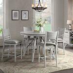 Modern Rustic Round Counter Table - Image 2