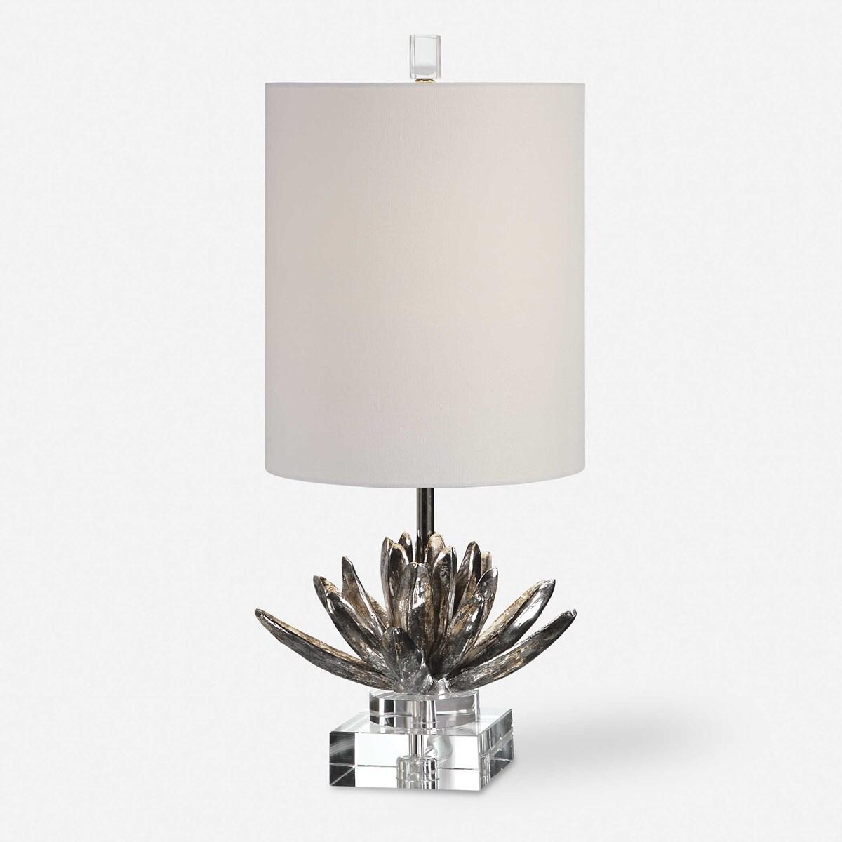 Silver Lotus Accent Lamp Silver Lotus Accent Lamp - Image 1