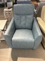 Power Swivel Glider Recliner w/Lumbar