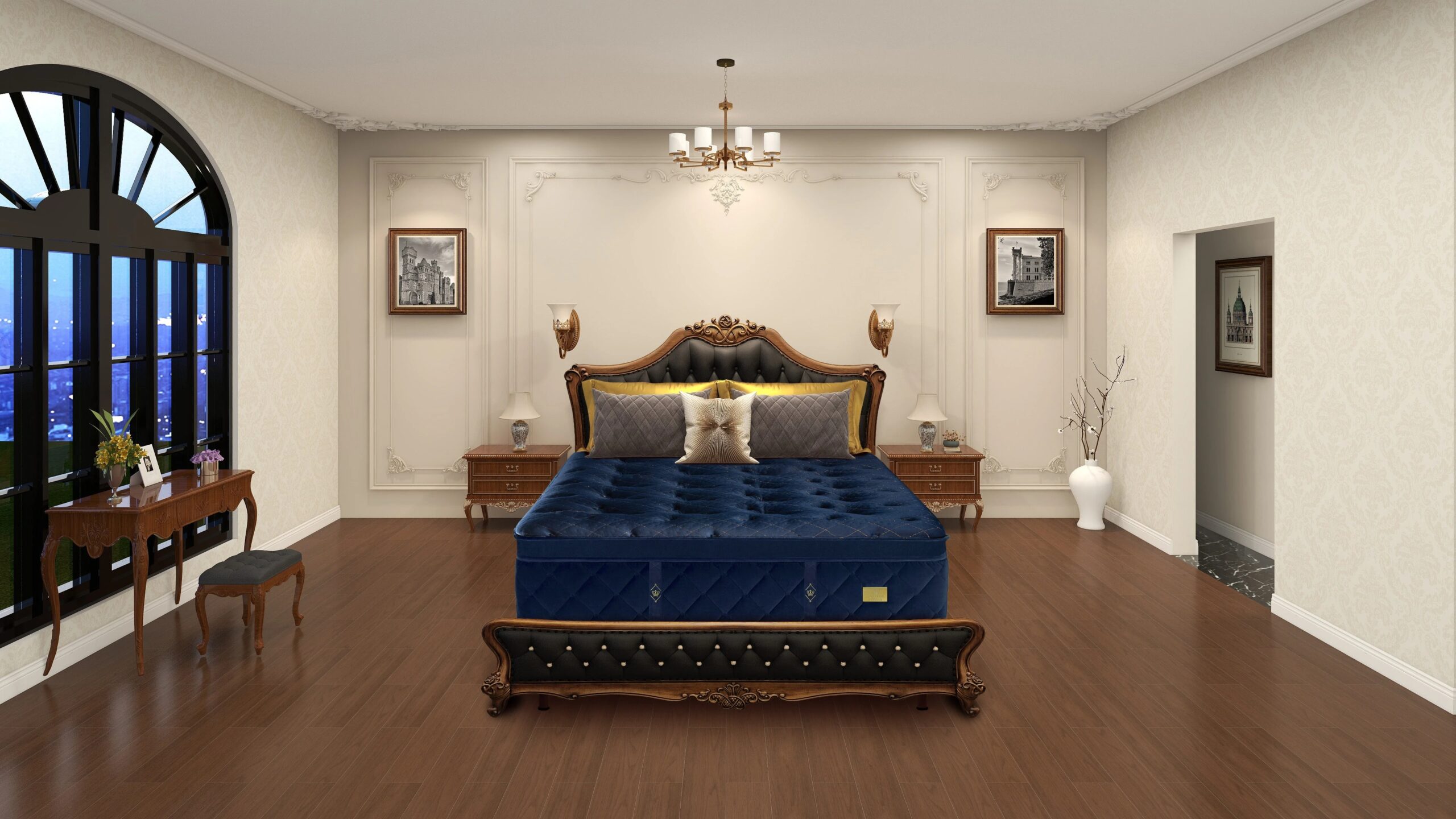 Chattam & Wells St Pierre Super Plush Eurotop - - 60" W X 80" L