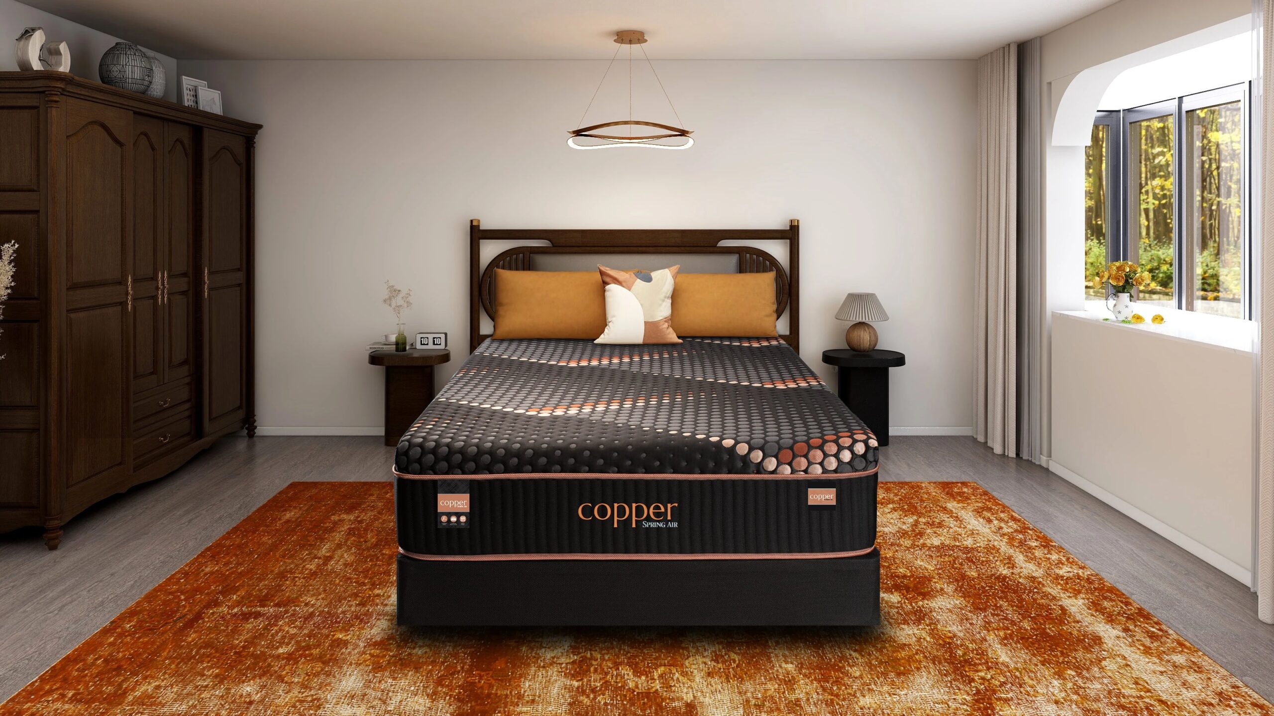 Copper Hybrid Medium Smoothtop - - 60" W X 80" L